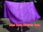 1 PIECE purple half circle 6 Mommes belly dance silk veil