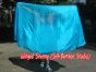 1 PIECE turquoise half circle 6 Mommes belly dance silk veil