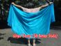 1 PIECE turquoise half circle 6 Mommes belly dance silk veil