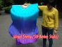 70" x 45" extra large Mystery belly dance silk fan veil