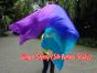 70" x 45" extra large Mystery belly dance silk fan veil