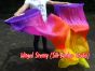 1 pair 1.5m (59") Glamor belly dance silk fan veil