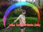 1 piece Rainbow (B) 2.5m (98") silk worship streamer