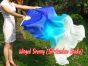 1 pair 1.5m (59") Grace belly dance silk fan veil