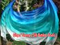 1 piece Sea Coast 5 Mommes colorful belly dance silk veil 