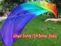 1 Piece Rainbow 2.3m (90") dance silk veil poi