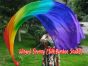 1 Piece Rainbow 2.3m (90") dance silk veil poi