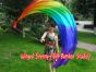 1 Piece Rainbow 2.3m (90") dance silk veil poi