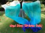 1 pair 1.8m (71") Sea Coast belly dance silk fan veils