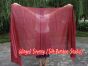 1 piece Bordeaux 5 Mommes belly dance silk veil 