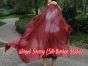 1 piece Bordeaux 5 Mommes belly dance silk veil 