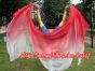 1 piece red shading 5 Mommes belly dance silk veil 