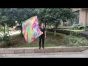 spinning silk flag poi 103cm (40") for Worship & Praise, Spring