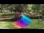 spinning silk flag poi 129cm (51") for Worship & Praise, Iridescence