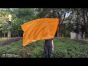 spinning silk flag poi 129cm (51") for Worship & Praise, orange