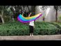 2 3m poi long stripes Rainbow+