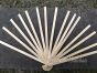  1 piece bamboo fan base/stave, 5 sizes