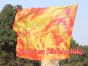 spinning silk flag poi 103cm (40") for Worship & Praise, Flame