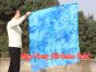 spinning silk flag poi 103cm (40") for Worship & Praise, Blue Moon