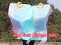 1 pair 1.1m (43") pastel Mystery long stripes silk fan veils for kids