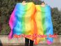 1 pair 1.1m (43") Rainbow+ long stripes silk fan veils for kids