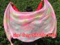 1 piece pastel Rose tie-dye 5 Mommes belly dance silk veil 