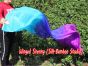 1 pair 1.8m (71") Mystery belly dance silk fan veils