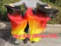 1 pair 1.5m (59") Illumination belly dance silk fan veil