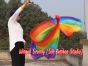 1 Piece Rainbow 2.7m (3yds) dance silk veil poi