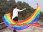 1 Piece Rainbow 2.7m (3yds) dance silk veil poi