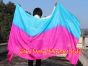 1 piece turquoise-pink 5 Mommes colorful belly dance silk veil 