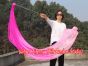 1 Piece pink fading 2.3m (90") dance silk veil poi