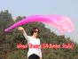 1 Piece pink fading 2.3m (90") dance silk veil poi