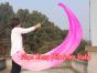 1 Piece pink fading 2.3m (90") dance silk veil poi