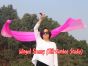 1 Piece long side pink fading 2.3m (90") dance silk veil poi