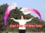 1 Piece purple-pink-light pink-white 1.35m (53") dance silk veil poi