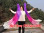 1 Piece purple-pink-light pink-white 1.35m (53") dance silk veil poi