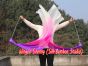 1 Piece purple-pink-light pink-white 1.35m (53") dance silk veil poi