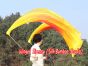 1 Piece red-orange-yellow 1.8m (71") circular dance silk veil poi