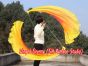 1 Piece red-orange-yellow 1.8m (71") circular dance silk veil poi