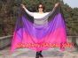 1 piece black-purple-pink 5 Mommes colorful belly dance silk veil 