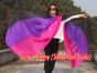 1 piece black-purple-pink 5 Mommes colorful belly dance silk veil 