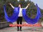 1 Piece blue 2.3m (90") dance silk veil poi