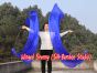 1 Piece blue 2.3m (90") dance silk veil poi