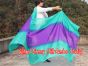 1 piece peacock-purple-peacock 5 Mommes colorful belly dance silk veil 