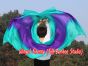 1 piece peacock-purple-peacock 5 Mommes colorful belly dance silk veil 