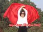 1 piece red 5 Mommes belly dance silk veil 