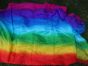 Rainbow plus silk fabric by yard