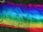 Rainbow plus silk fabric by yard