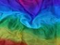 Rainbow plus silk fabric by yard